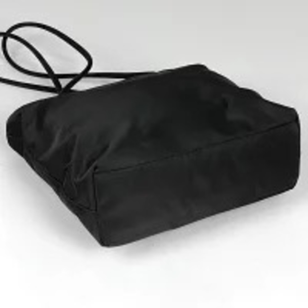 Prada Tessuto Crossbody Plate Tote Bag Shoulder Nero Black - Picture 2 of 5
